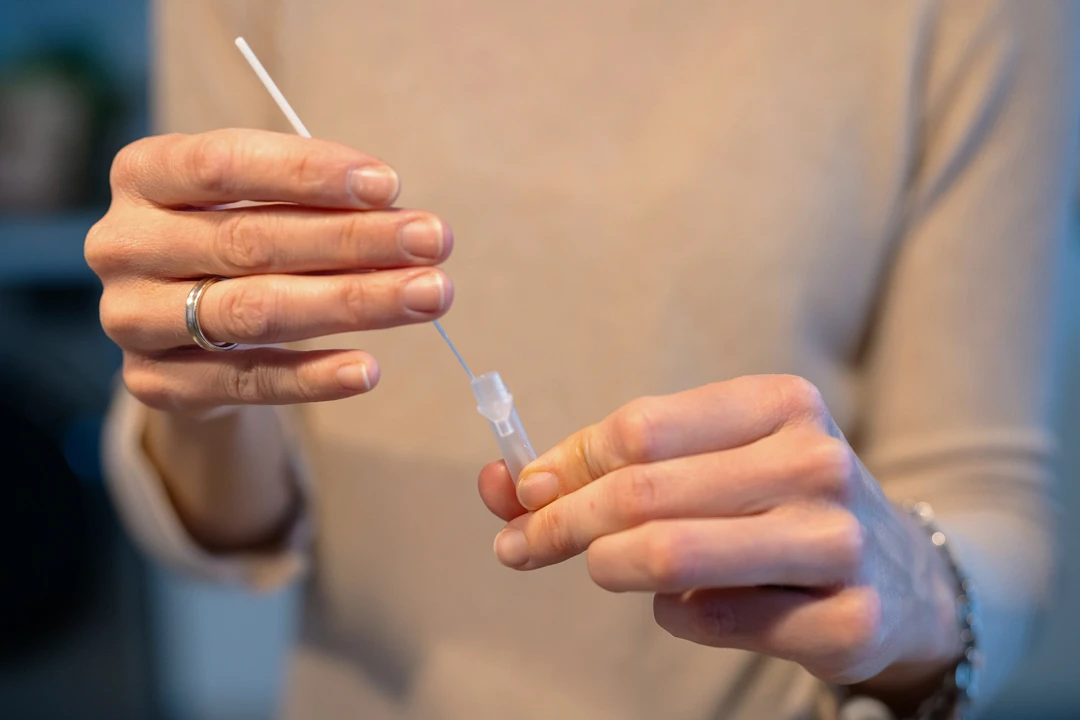 Strep throat positive home test image